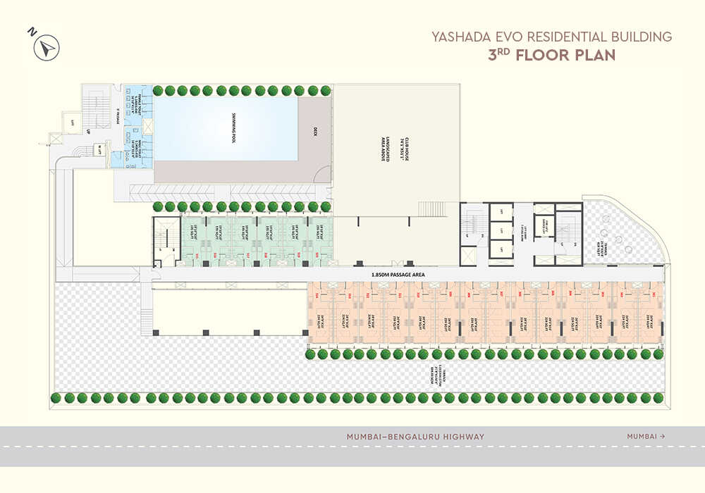 2 BHK Floor Plan